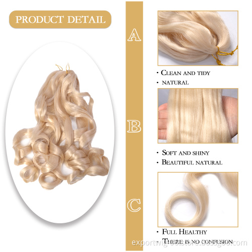 Spiral Curls Synthetic Loose Wave Crochet Braids Extension Synthetic Loose Wave Curly Braiding Hair Deep Braids Ombre Wholesale